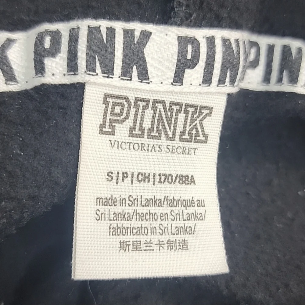 Pink Victorias Secret size Small Cropped hoodie/sweatshirt. Long sleeved. - Picture 13 of 13